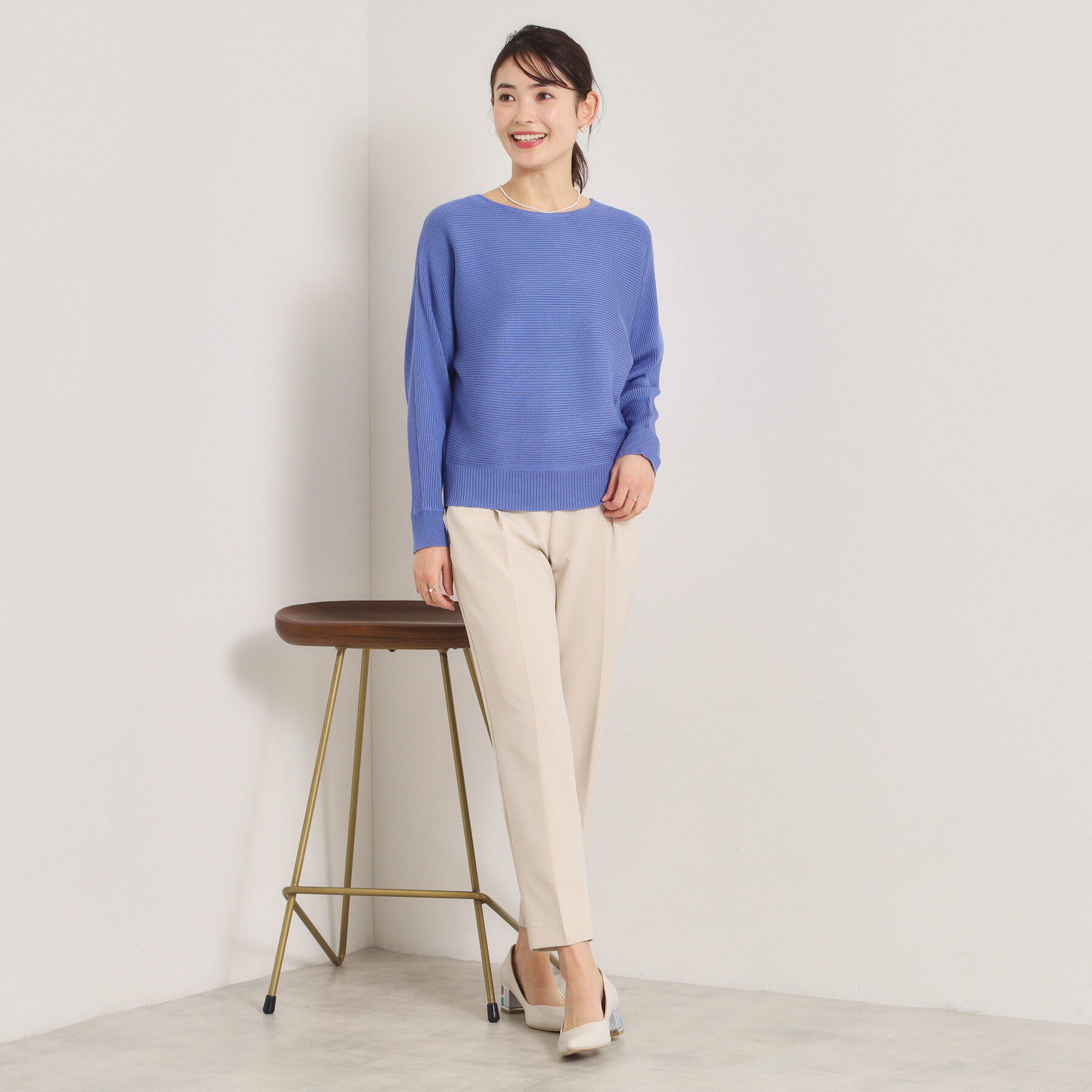 ITS&rsquo;DEMO「【洗濯機OK】花粉防止リブドルマンニット」|ニット・セーター|