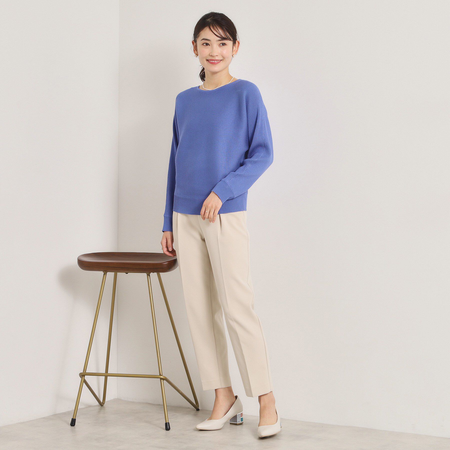 ITS&rsquo;DEMO「【洗濯機OK】花粉防止リブドルマンニット」|ニット・セーター|