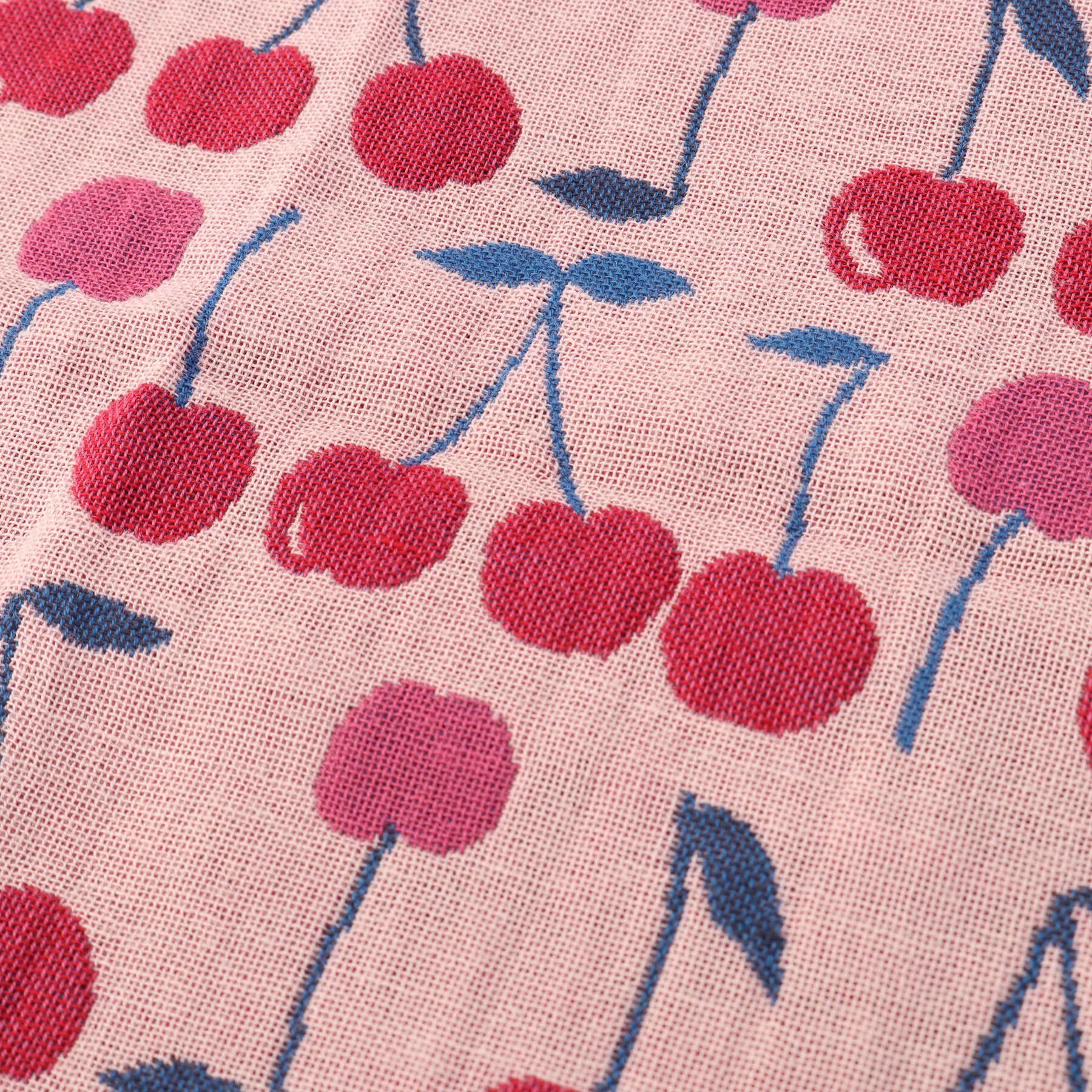 212 KITCHEN STORE「3重ガーゼはんかち さくらんぼ」|ハンカチ|