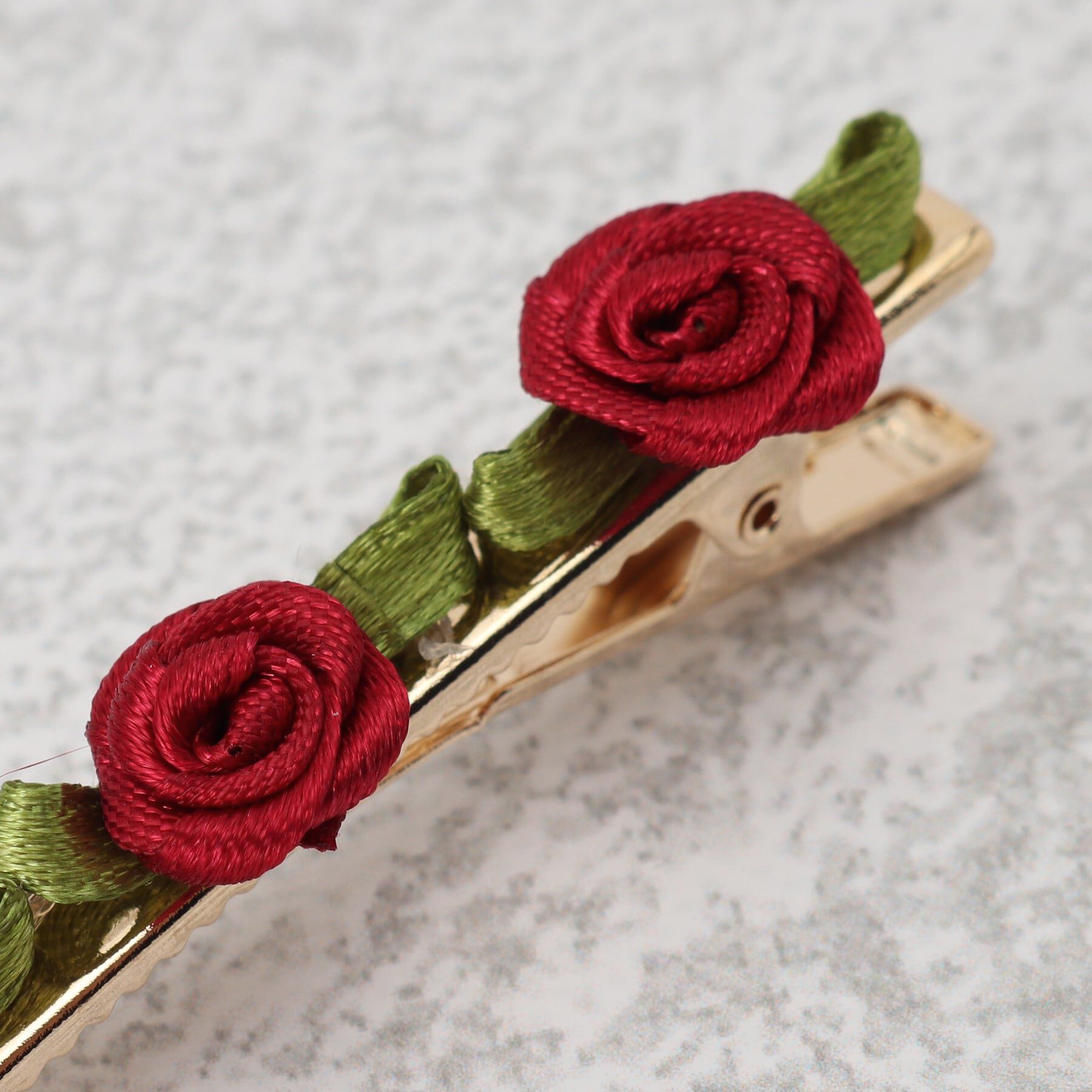 Grandedge「ガーリー系 フェミニン系 バラ クリップ」|その他|