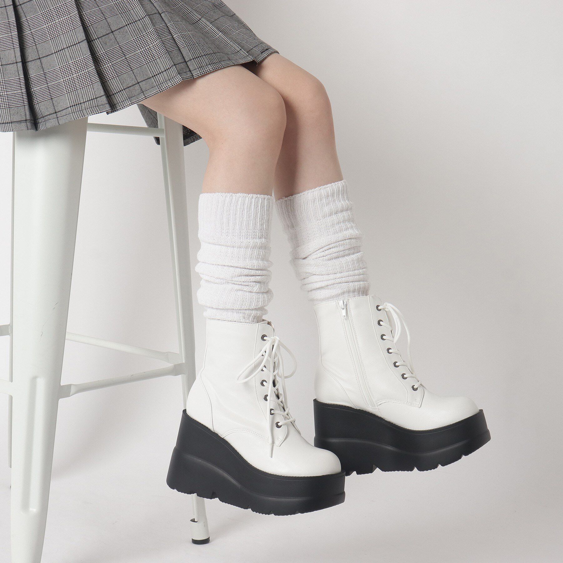 csT&P「厚底レースアップブーツ」|ショートブーツ|