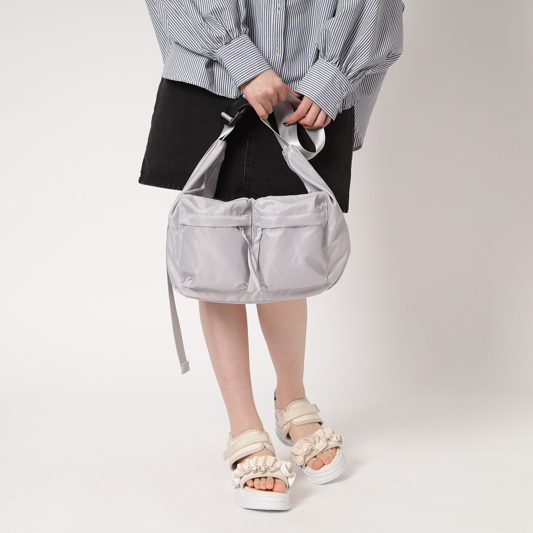 csT&P「厚底フリルスポサン」|サンダル|