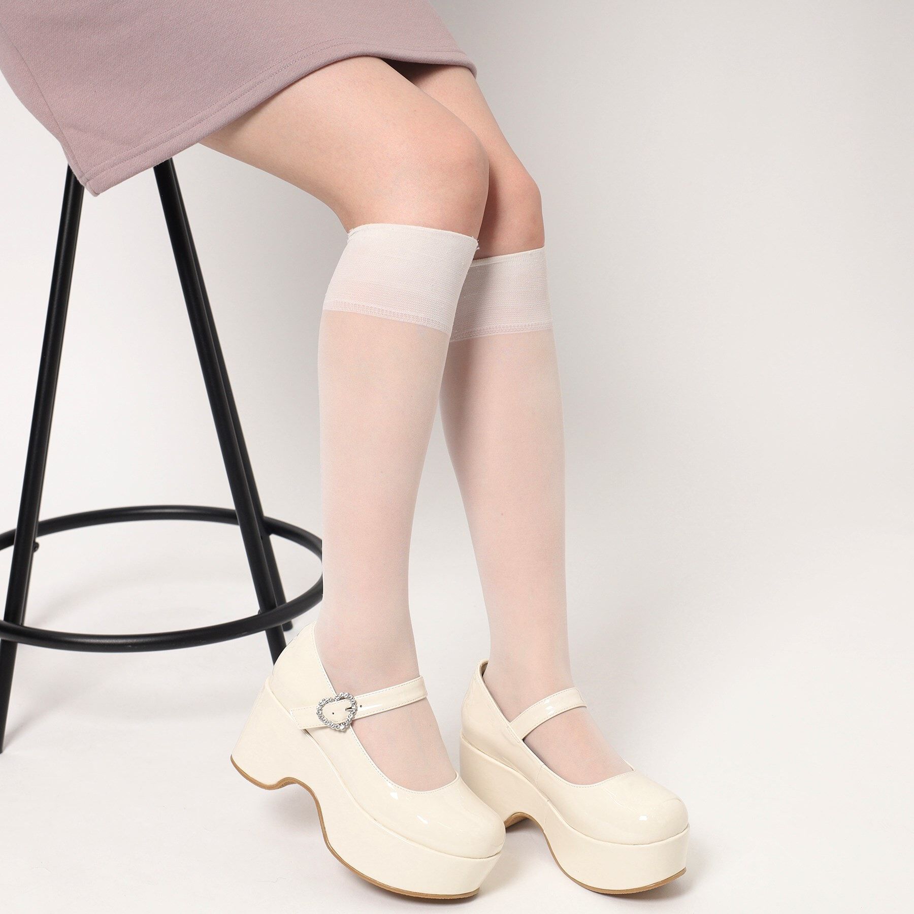 csT&P「キラキラハートバックルらくちんウエッジ厚底パンプス」|パンプス|