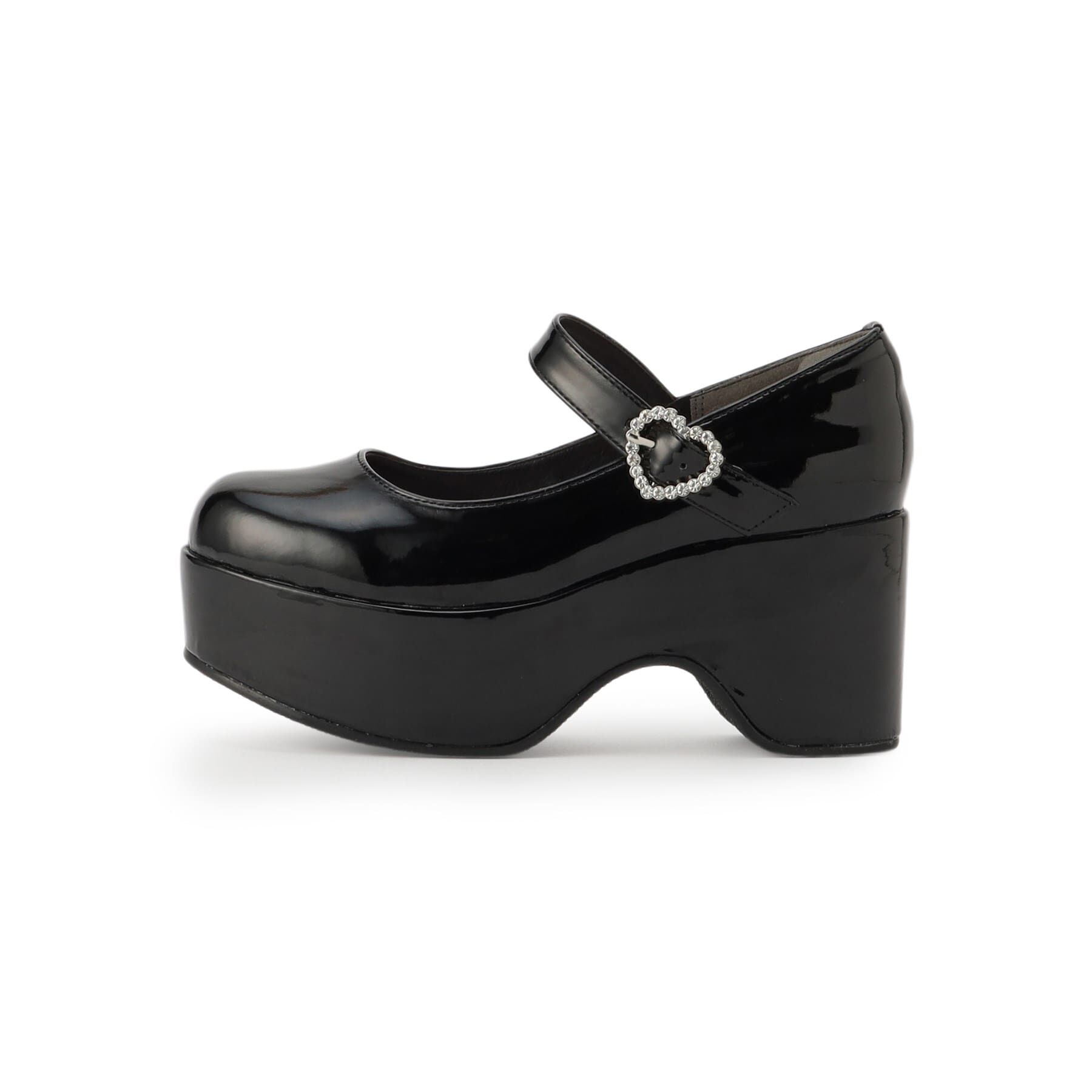 csT&P「キラキラハートバックルらくちんウエッジ厚底パンプス」|パンプス|