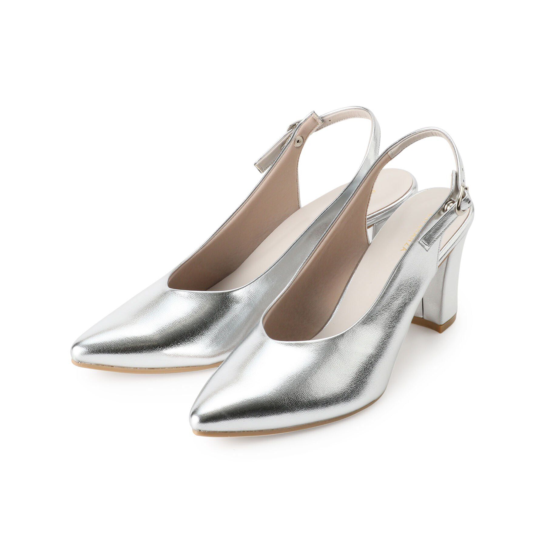 ESPERANZA「バックストラップパンプス」|パンプス|シルバー(208)