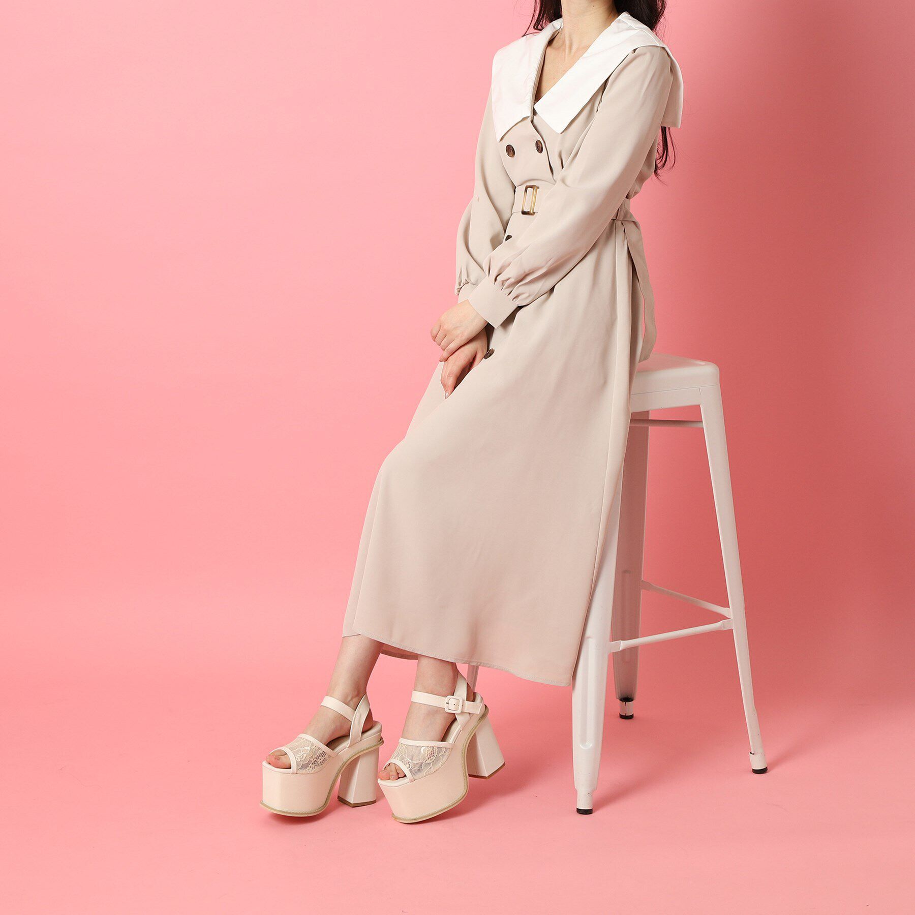 csT&P「厚底レースサンダル」|サンダル|