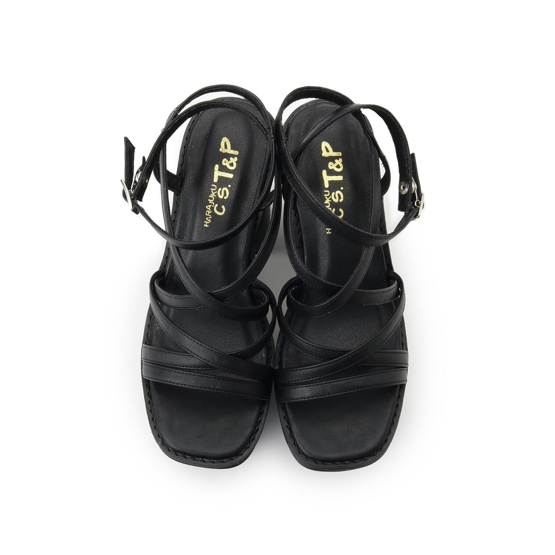 csT&P「厚底レースアップサンダル」|サンダル|