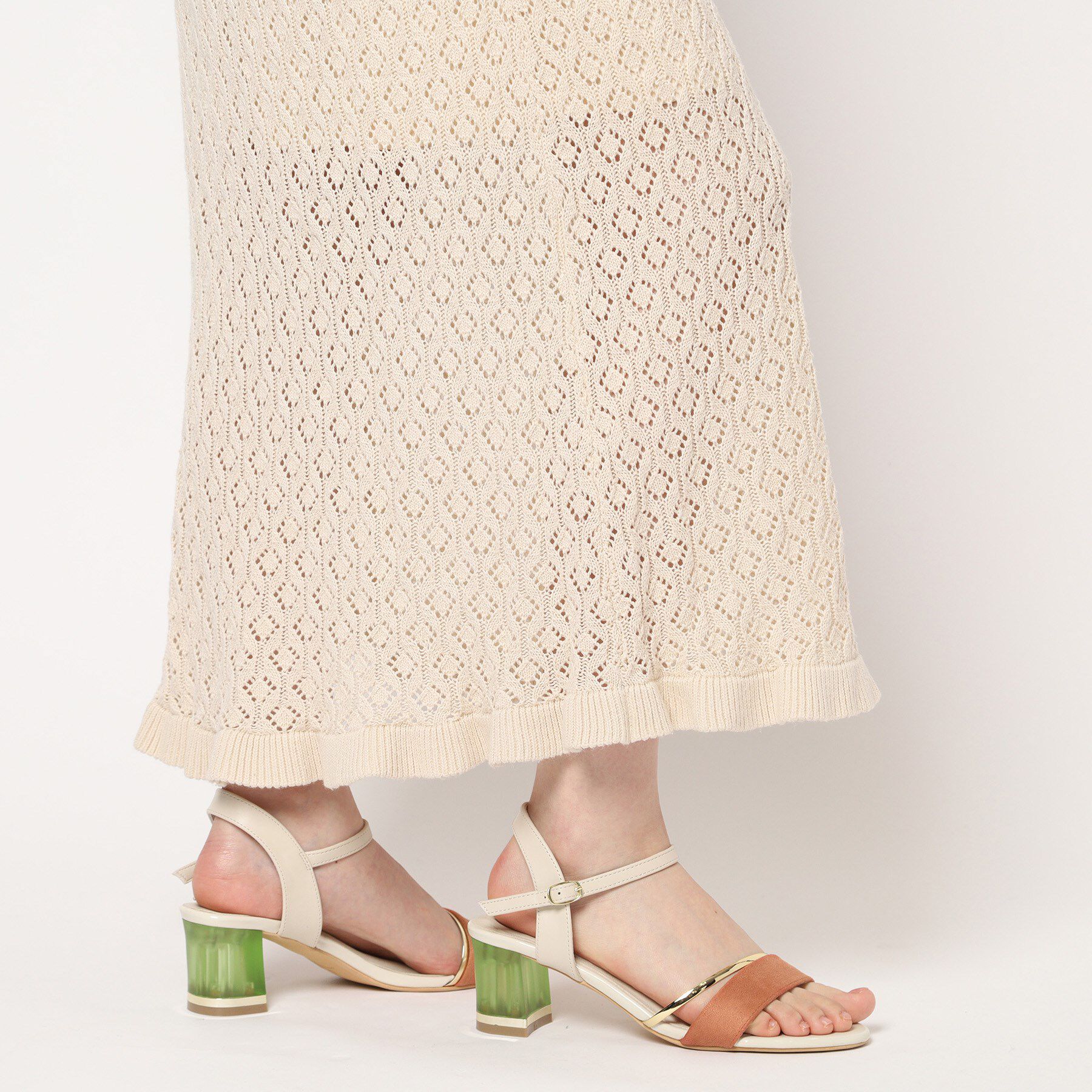 ESPERANZA「カラーヒールサンダル」|サンダル|