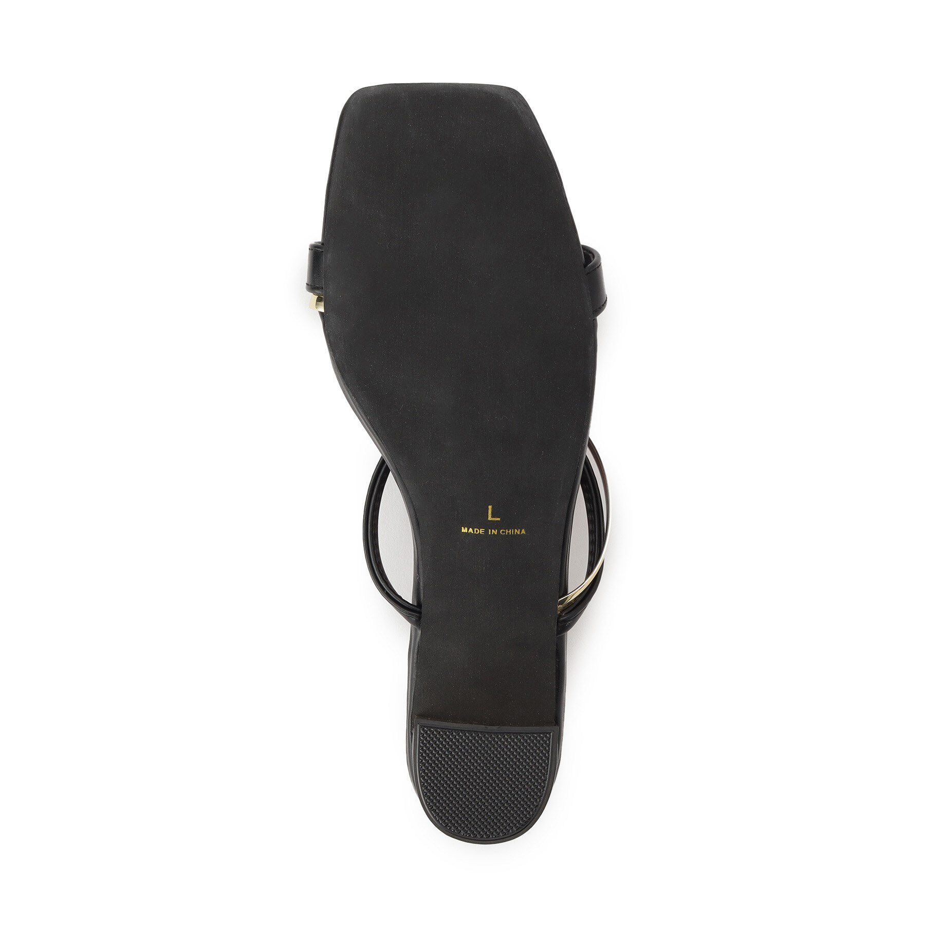 ESPERANZA「ゴールドラインプレートヒールミュール」|サンダル|