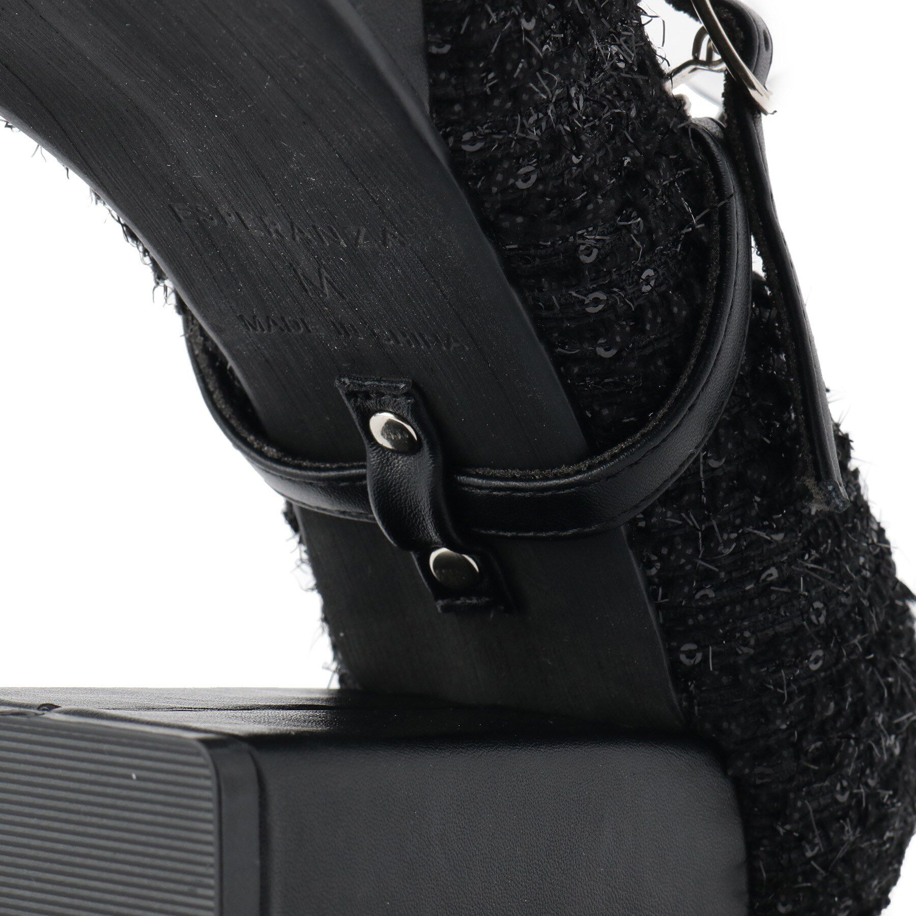 ESPERANZA「スクエアトゥダブルストラップ厚底パンプス」|パンプス|