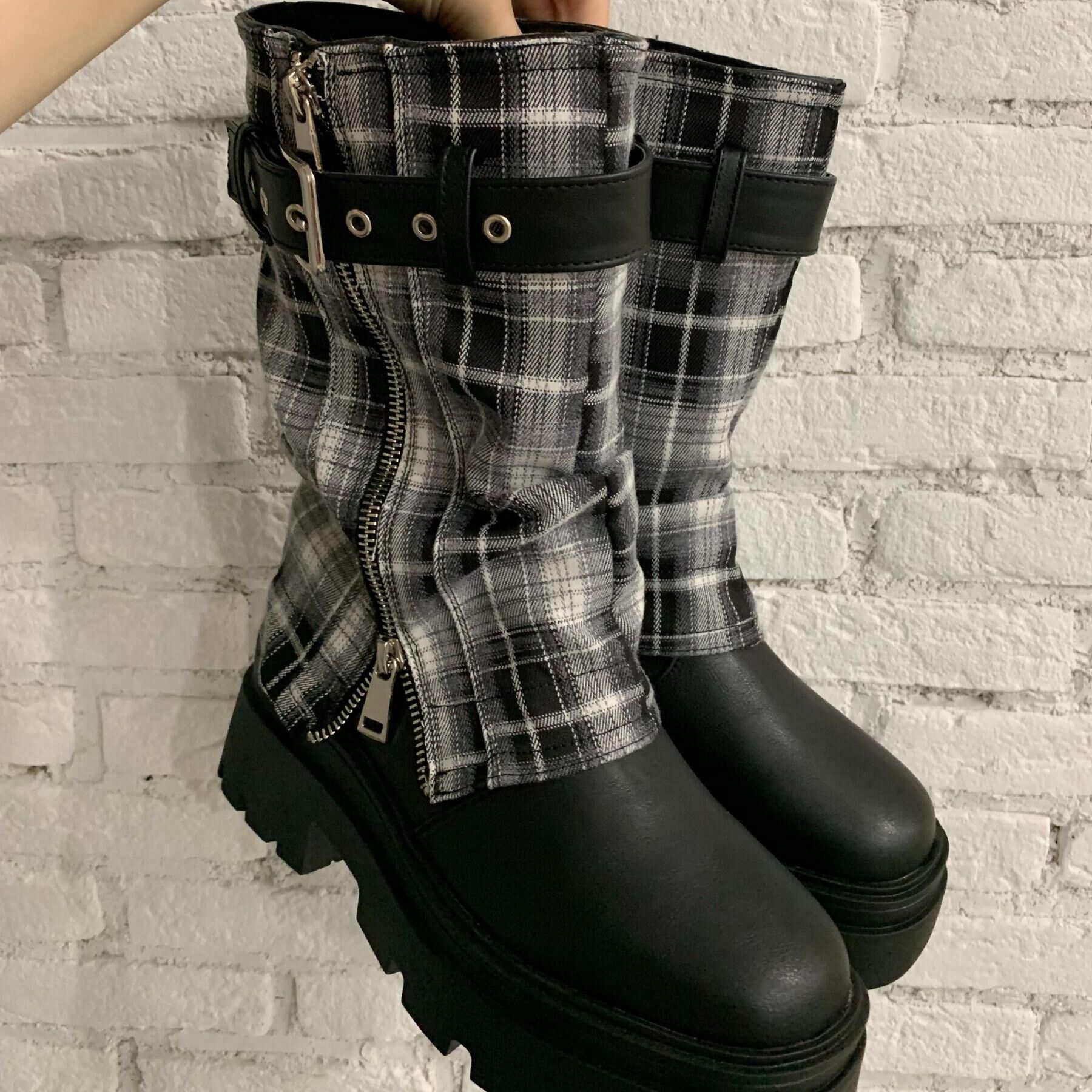 csT&P「ベルト付きカバーブーツ」|ショートブーツ|