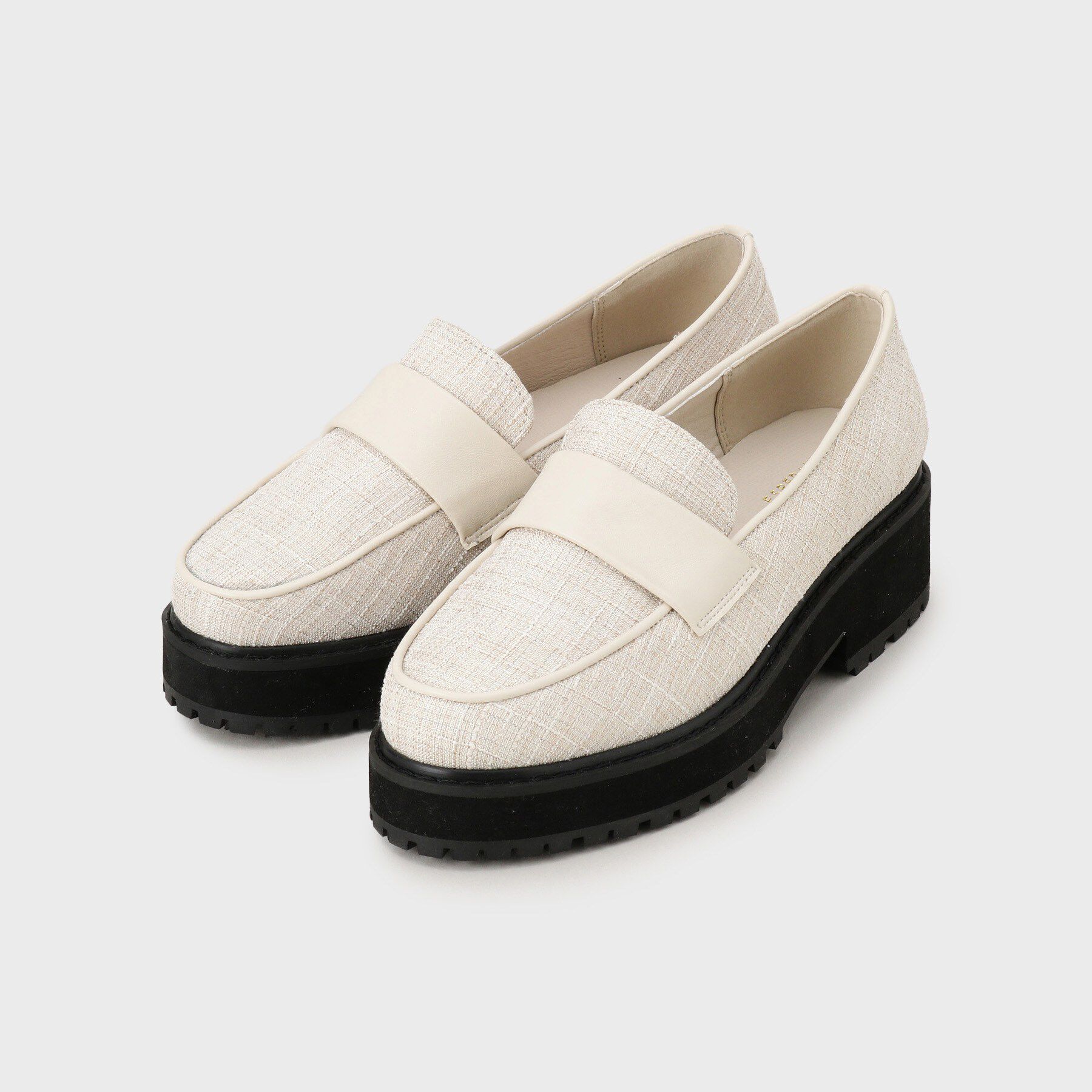 ESPERANZA「晴雨兼用リボン厚底ローファー」|パンプス|