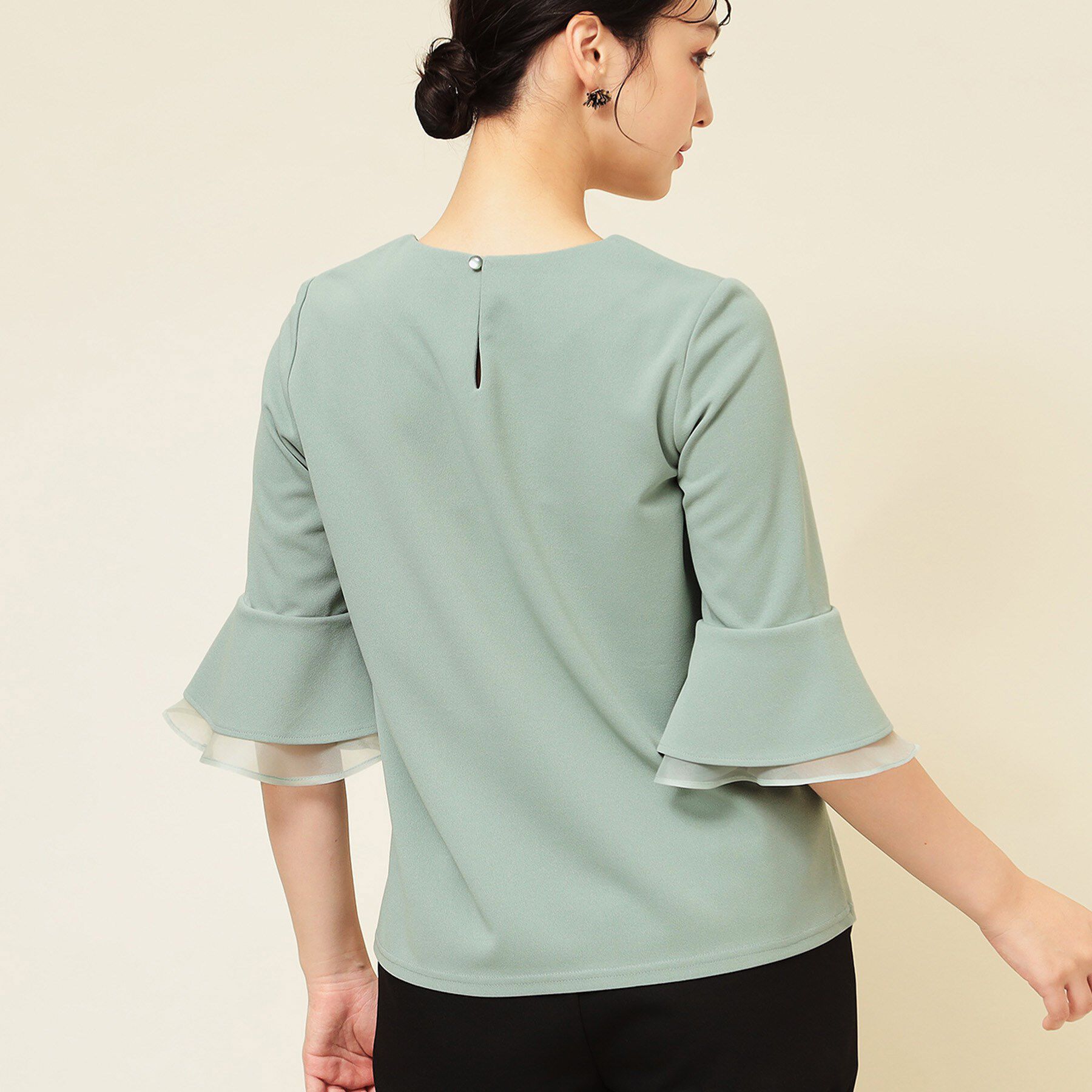 SunaUna「【4色展開／袖ラッフル】プルオーバー」|Tシャツ・カットソー|