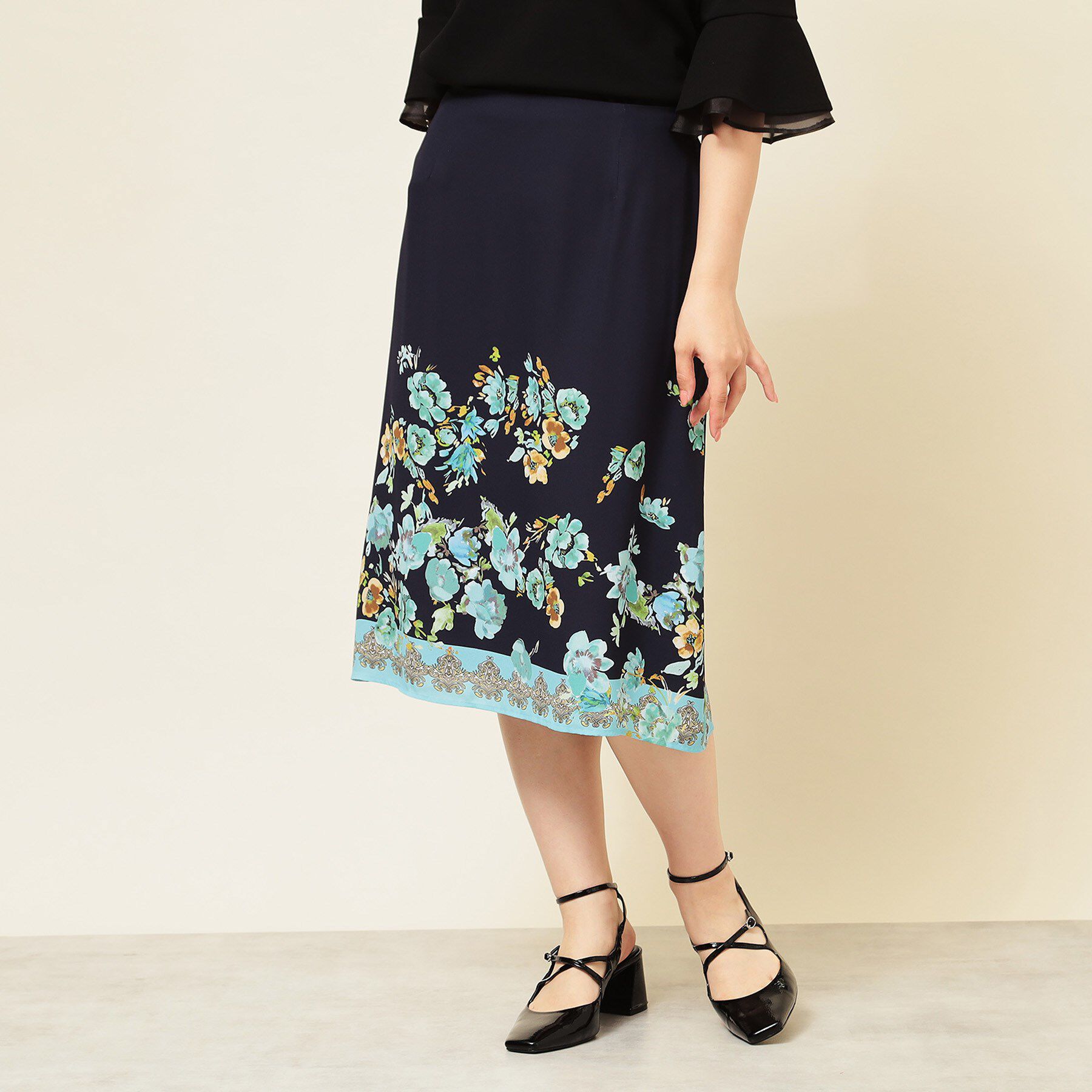 SunaUna「【パネル柄／S～L】プリントスカート」|スカート|