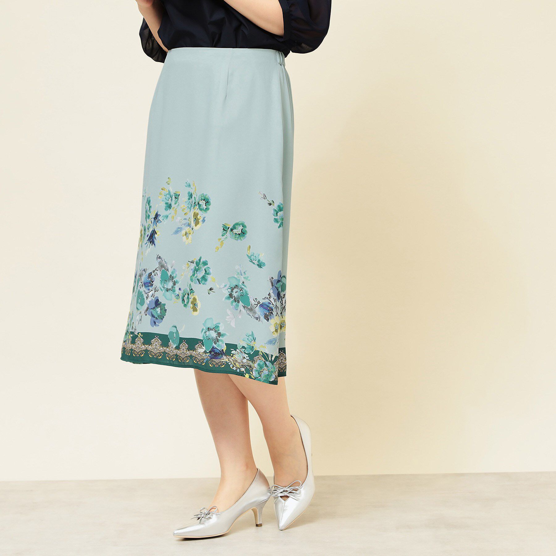 SunaUna「【パネル柄／S～L】プリントスカート」|スカート|