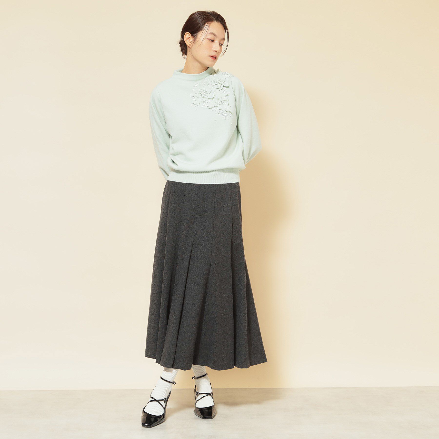 SunaUna「【洗える】ケミカルレースニット」|ニット・セーター|