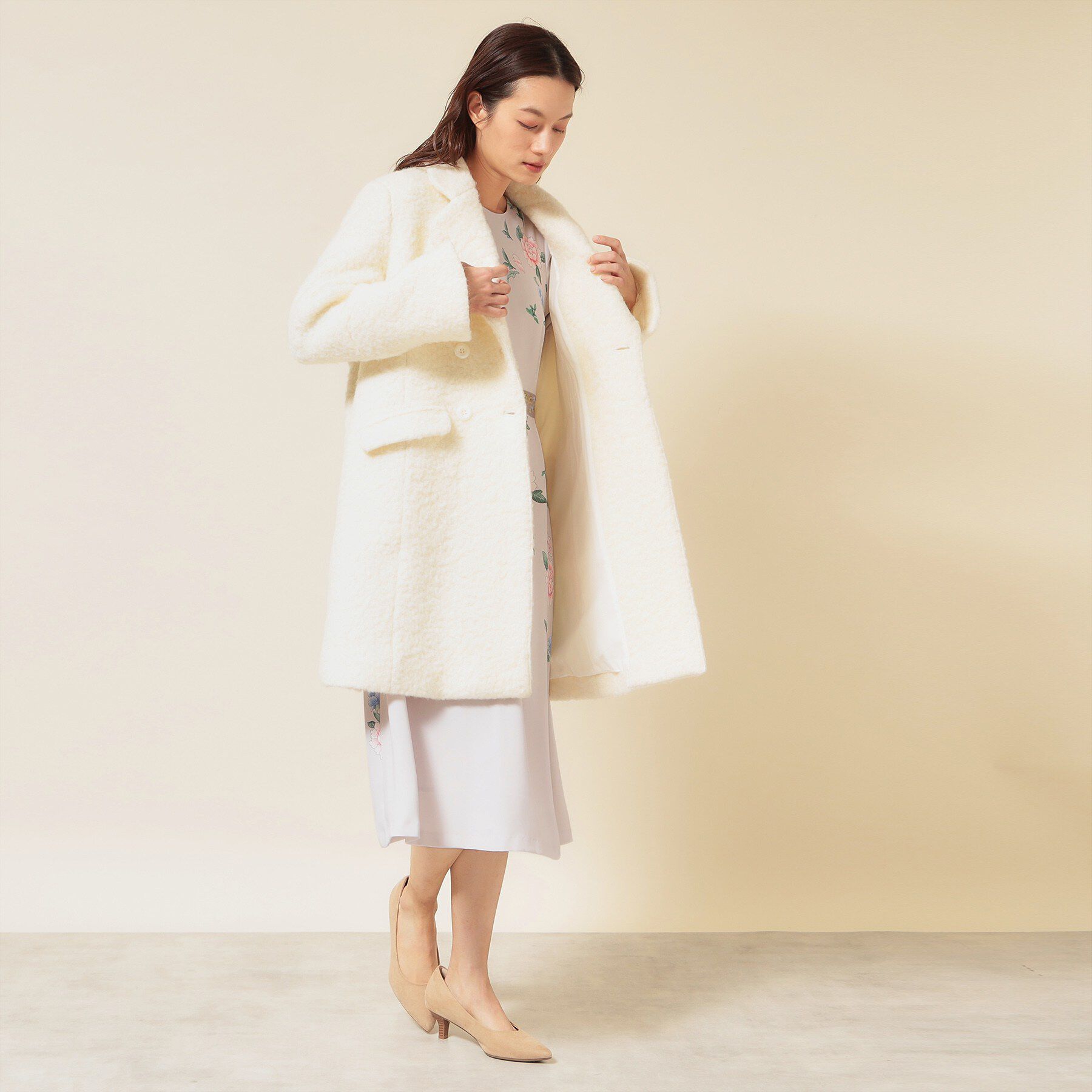 SunaUna「【co creation and yours／SS～L】オリエンタルプリントワンピース」|ワンピース|