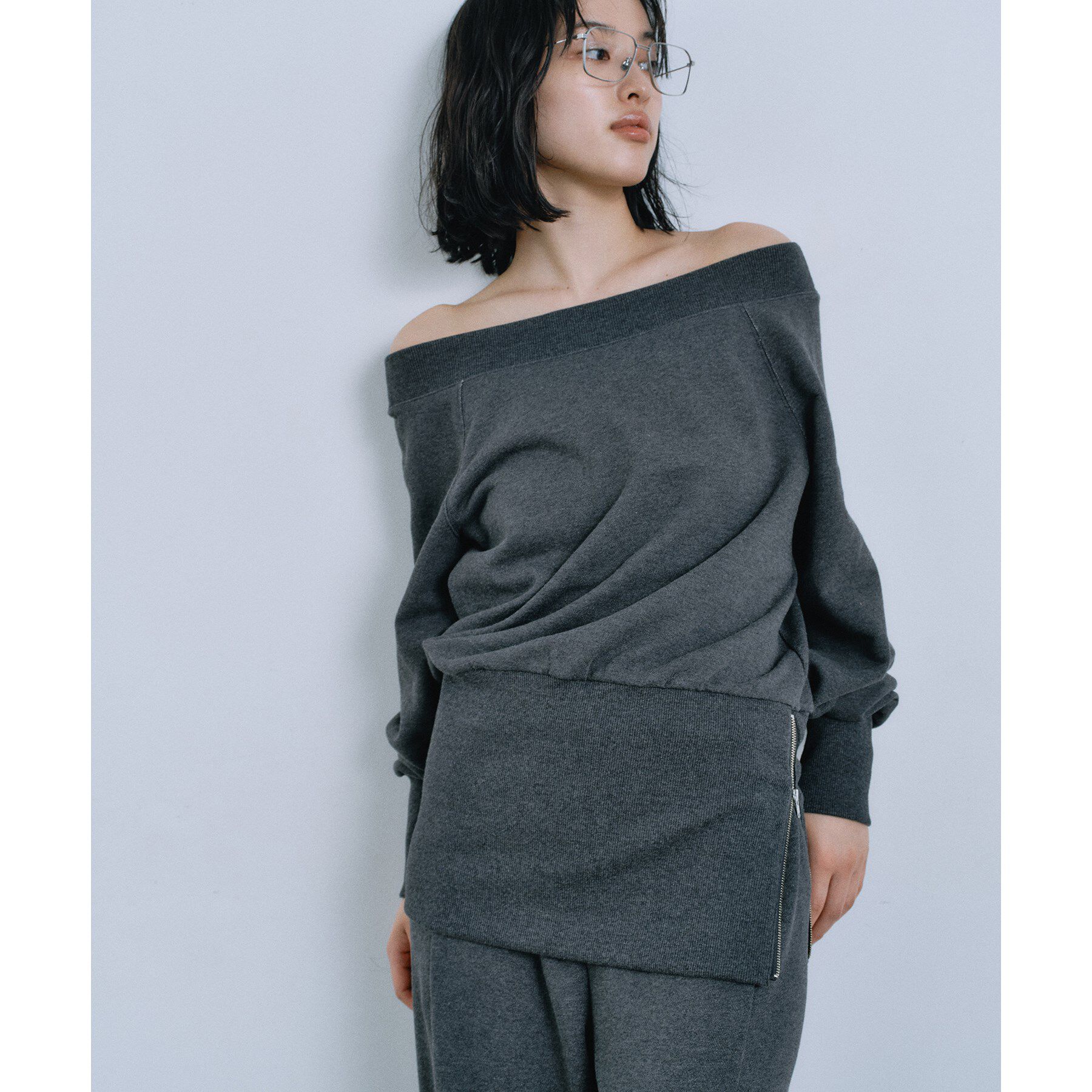 CODE A「off－shoulder sweat」|パーカー|
