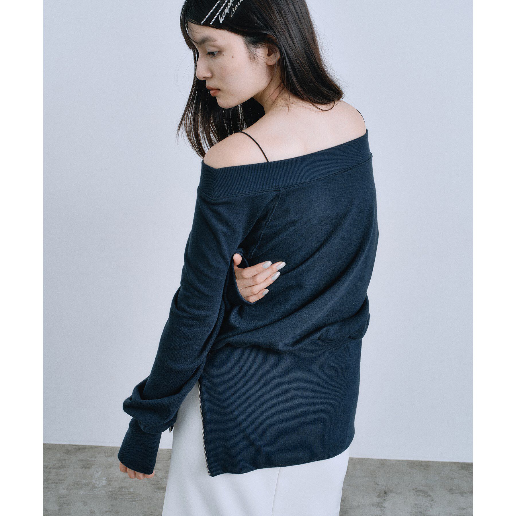 CODE A「off－shoulder sweat」|パーカー|