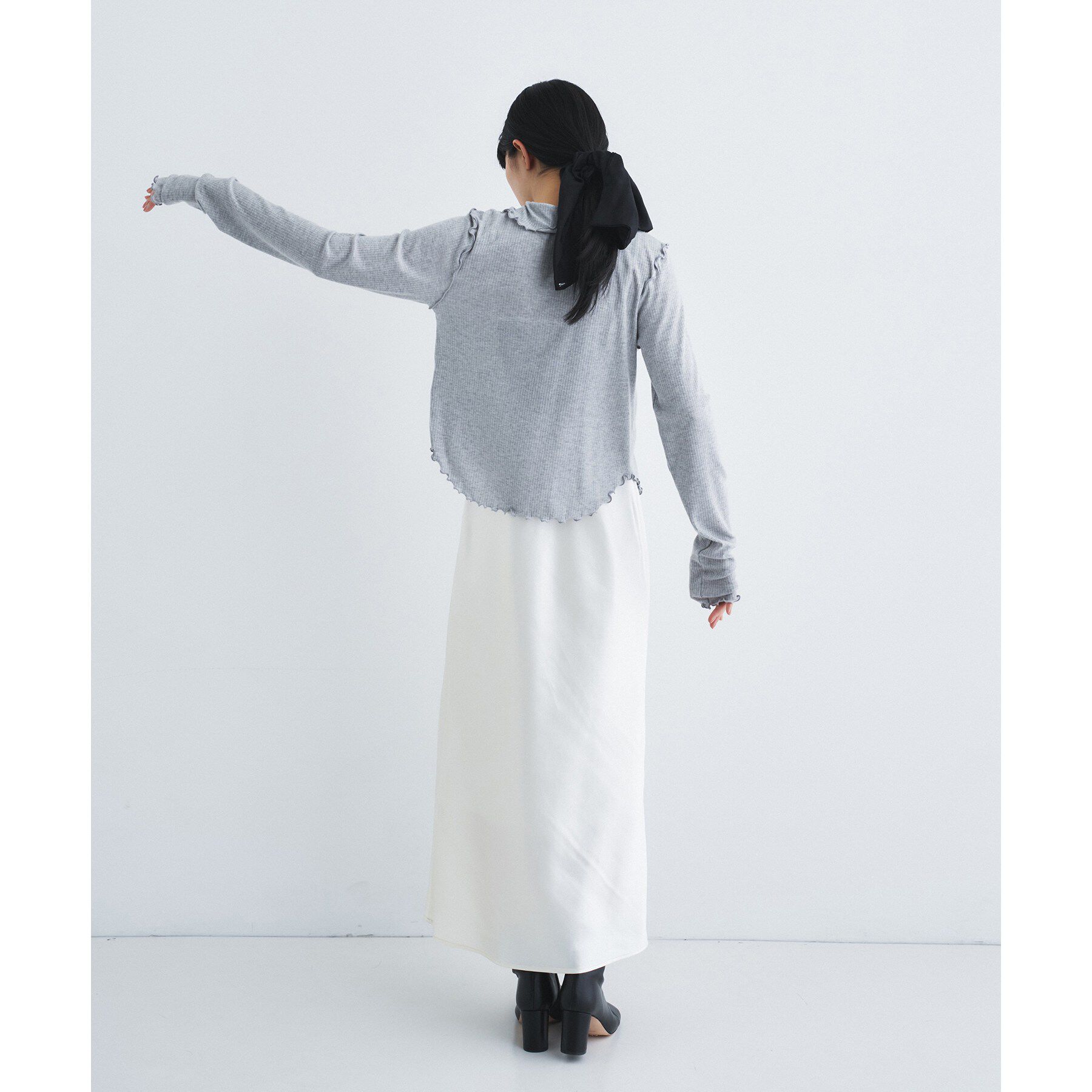 CODE A「edge－fit ribbed cardigan」|カーディガン|