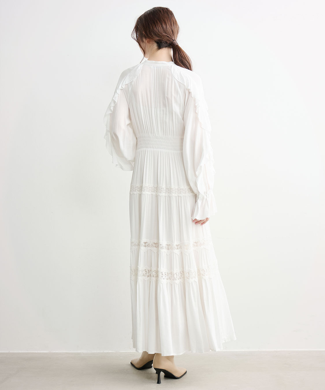 COCO DEAL「ラッフルレーストリムワンピース」|ワンピース|