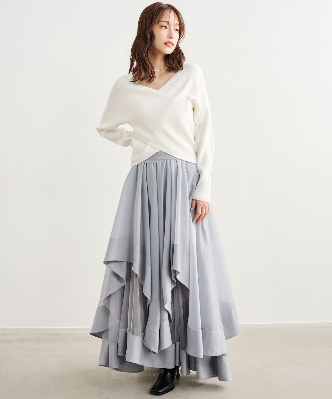 COCO DEAL「前後2WAYカシュクールニット」|ニット・セーター|