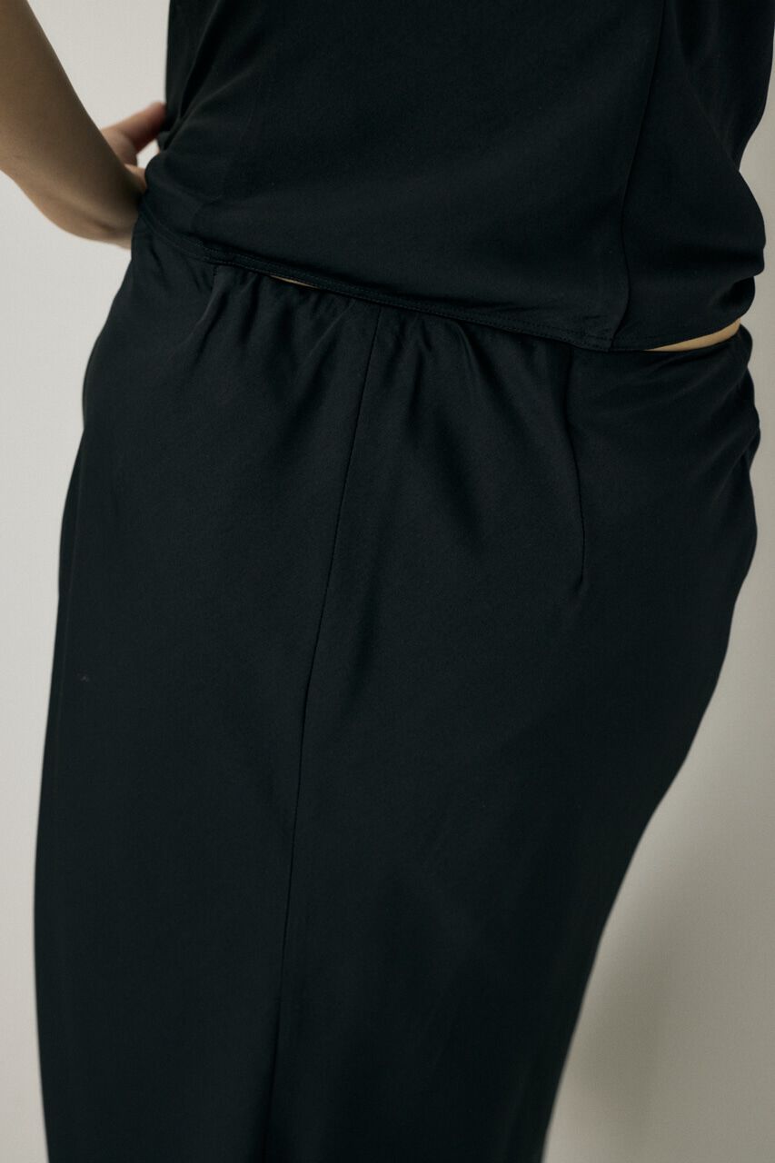 MOUSSY「サテンミディスカート　リサイクルポリエステル&times;レーヨン素材」|スカート|