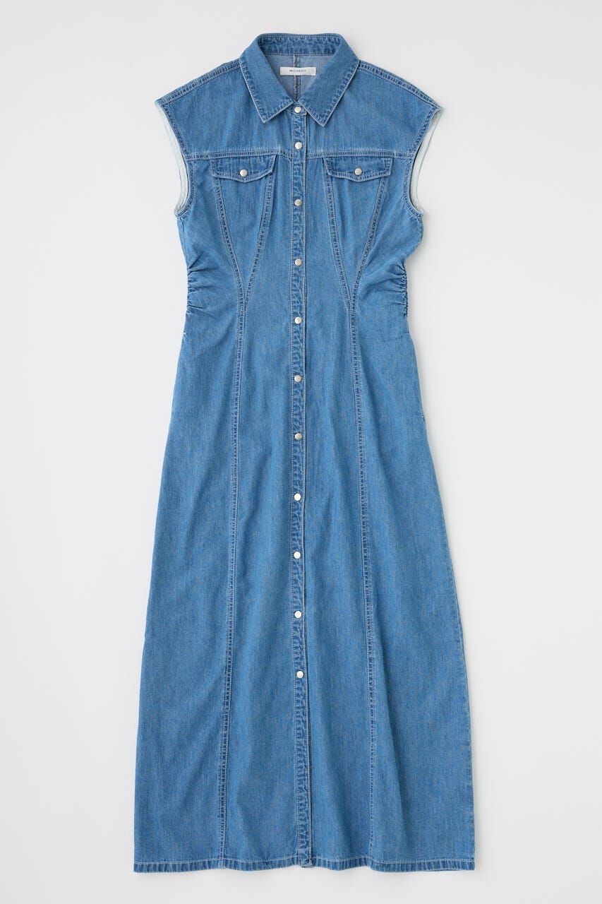 MOUSSY「CAP SLEEVE デニムドレス」|ワンピース|