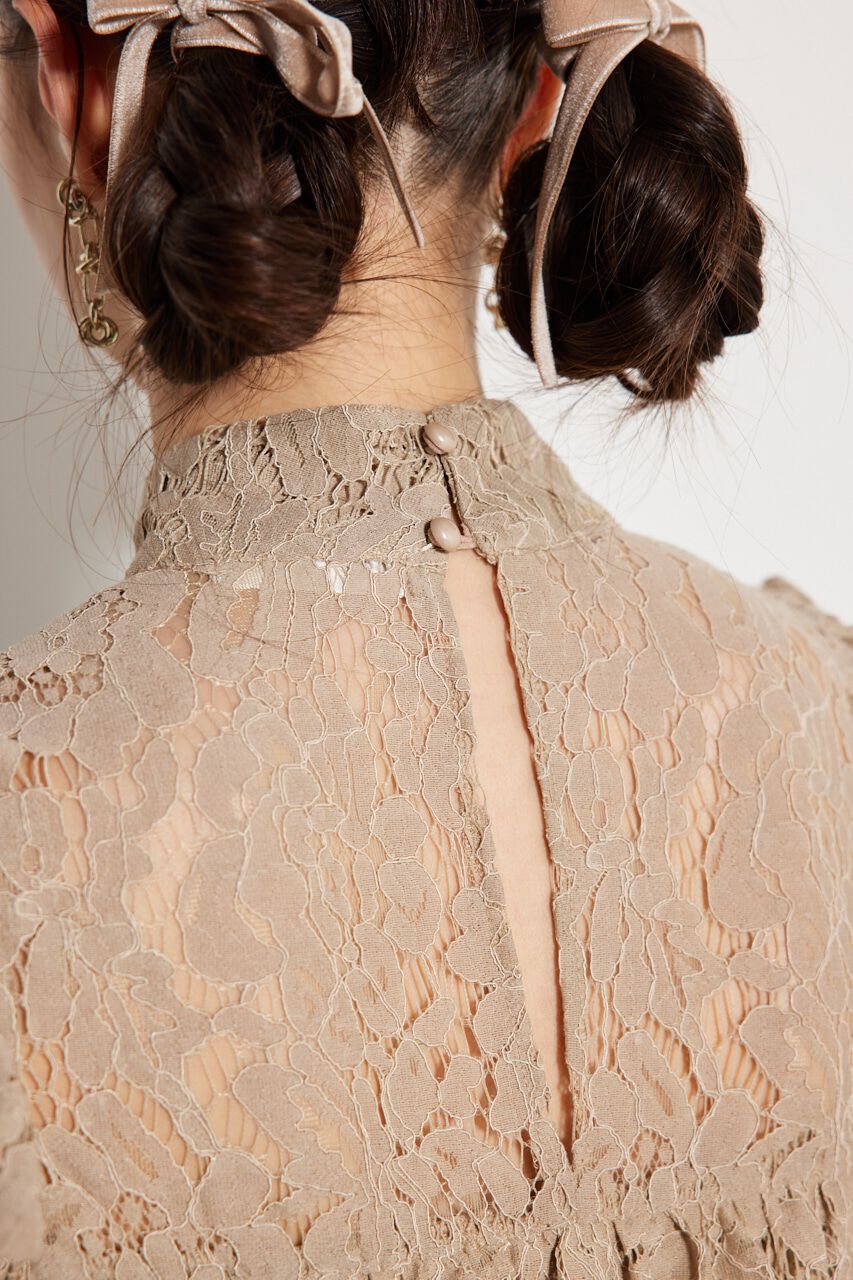 rienda「レースコンビマーメイドKnit OP」|ワンピース|