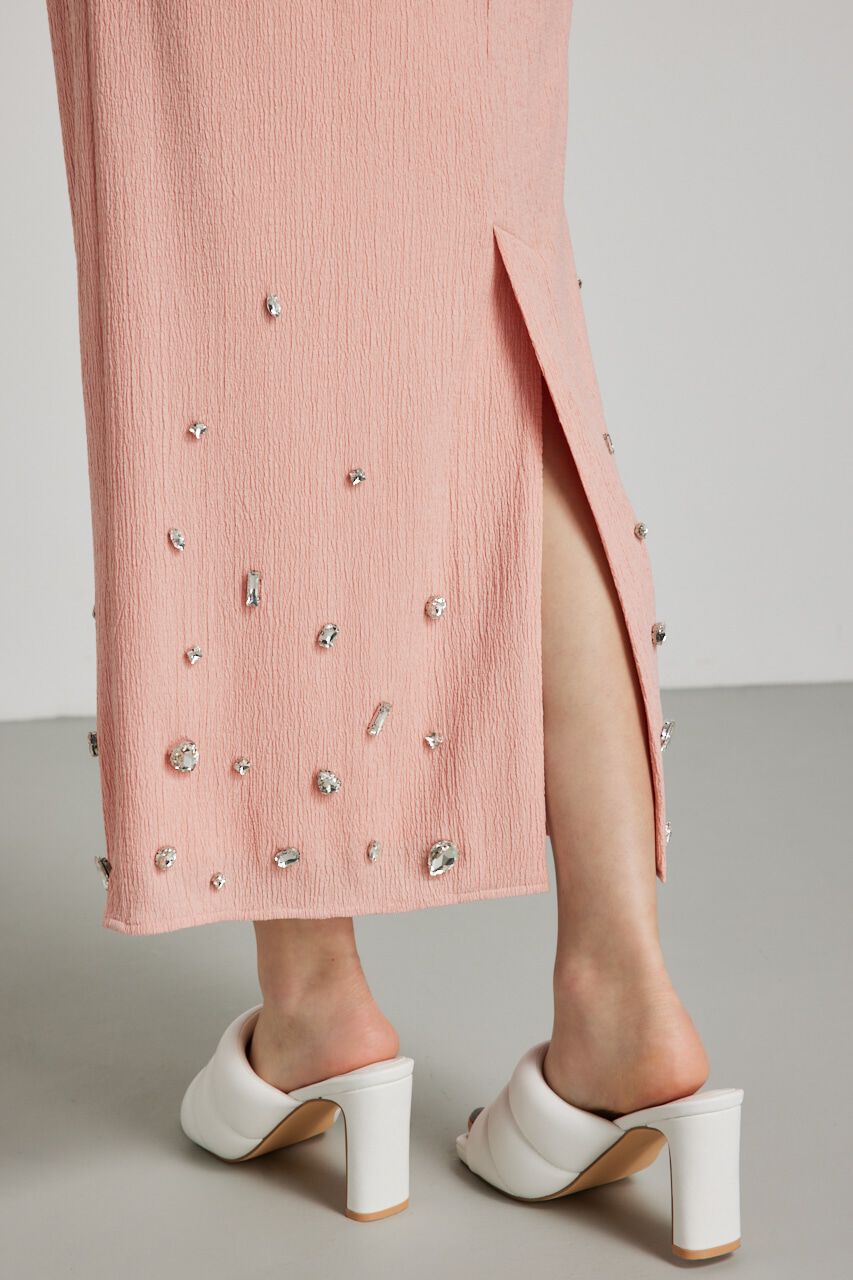 rienda「ビジューヘムJ/WタイトSK」|スカート|