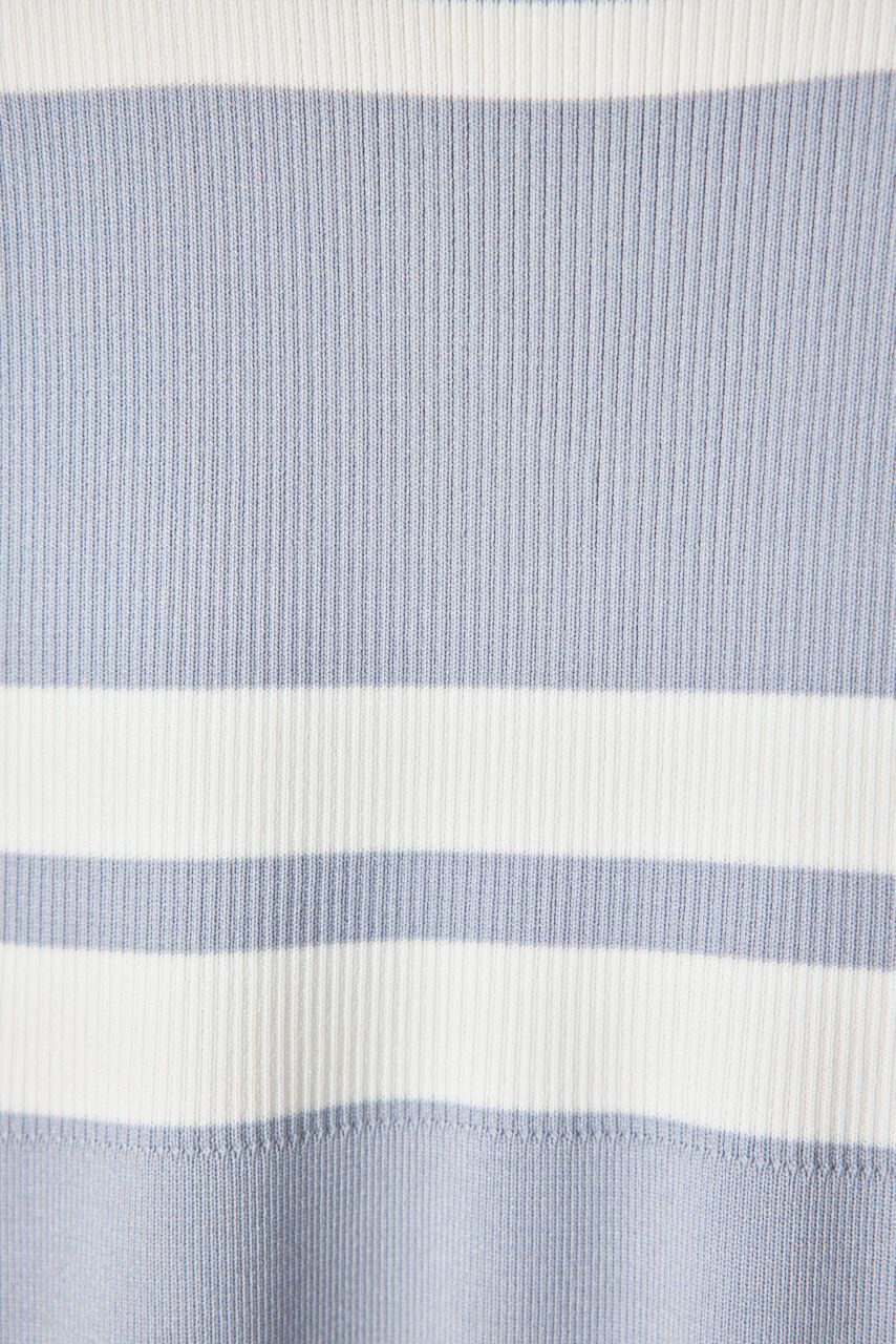 rienda「フェイクパールショルダージャガードニットワンピース」|ワンピース|