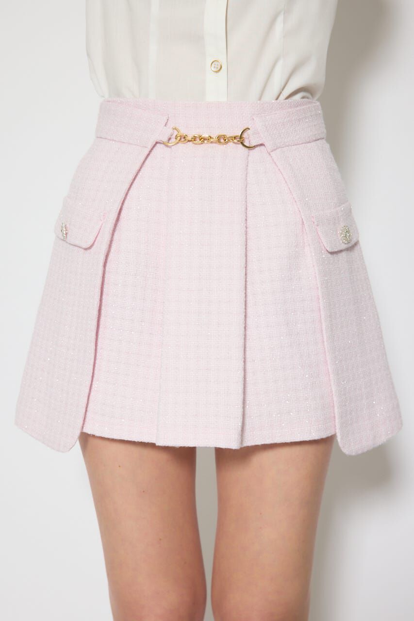 rienda「サイドラップツイードスコートショートパンツ」|その他|