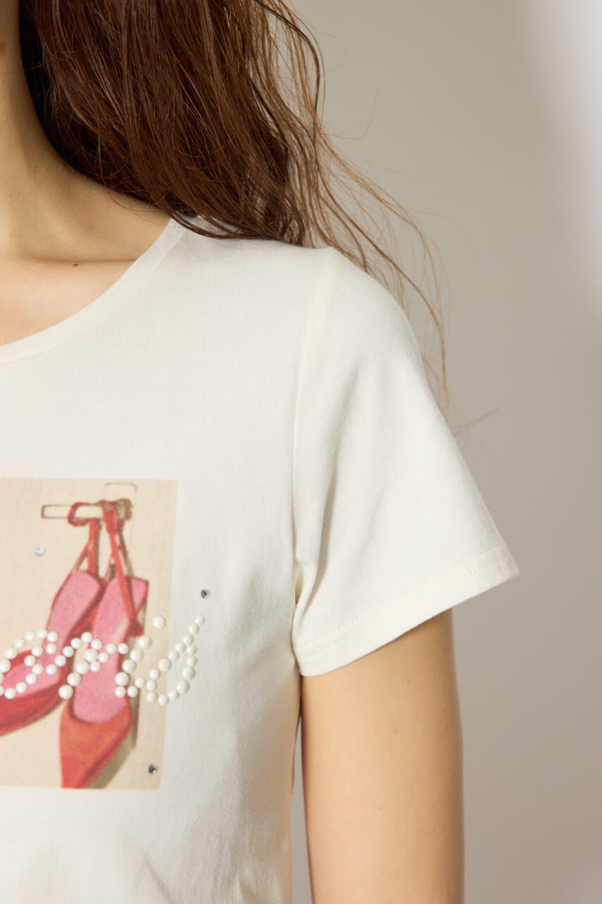 rienda「モチーフフォトショートTシャツ」|Tシャツ・カットソー|