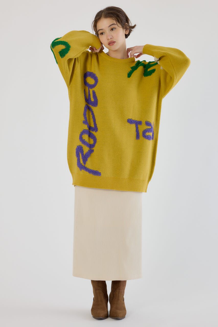 RODEO CROWNS「レタリングロゴニットワンピース」|ワンピース|