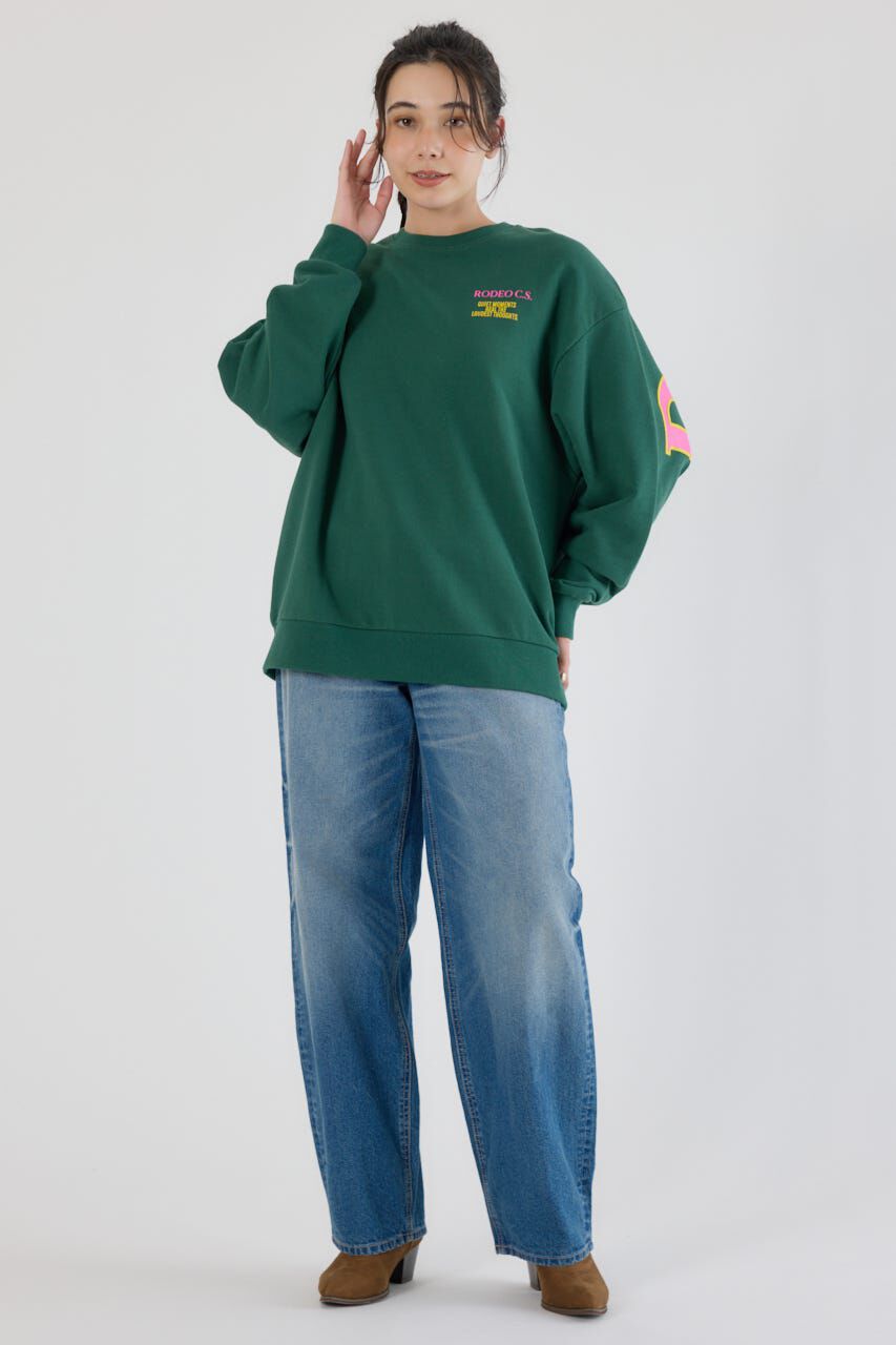 RODEO CROWNS「カラーアウトラインロゴスウェット」|パーカー|