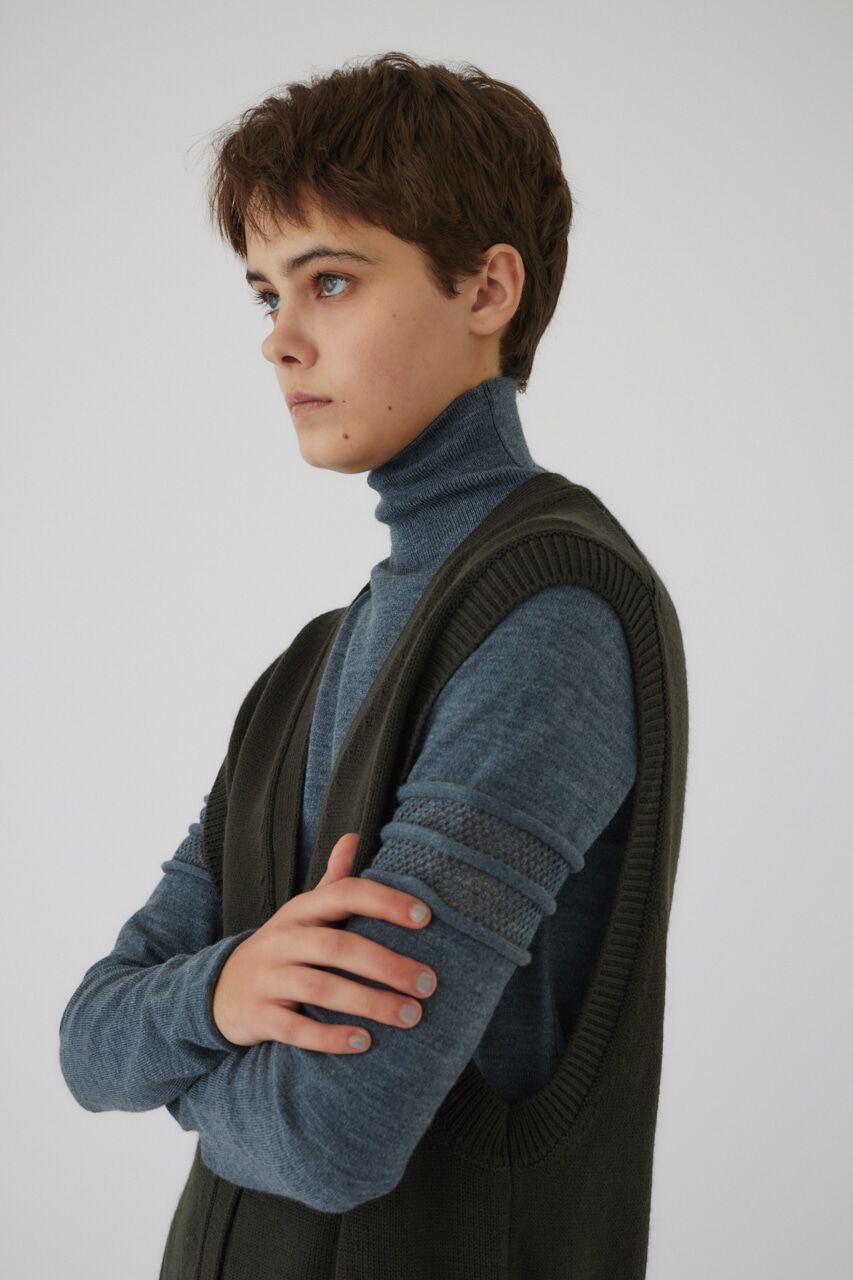 RIM.ARK 「4type long knit vest」|ダウンベスト・ベスト|