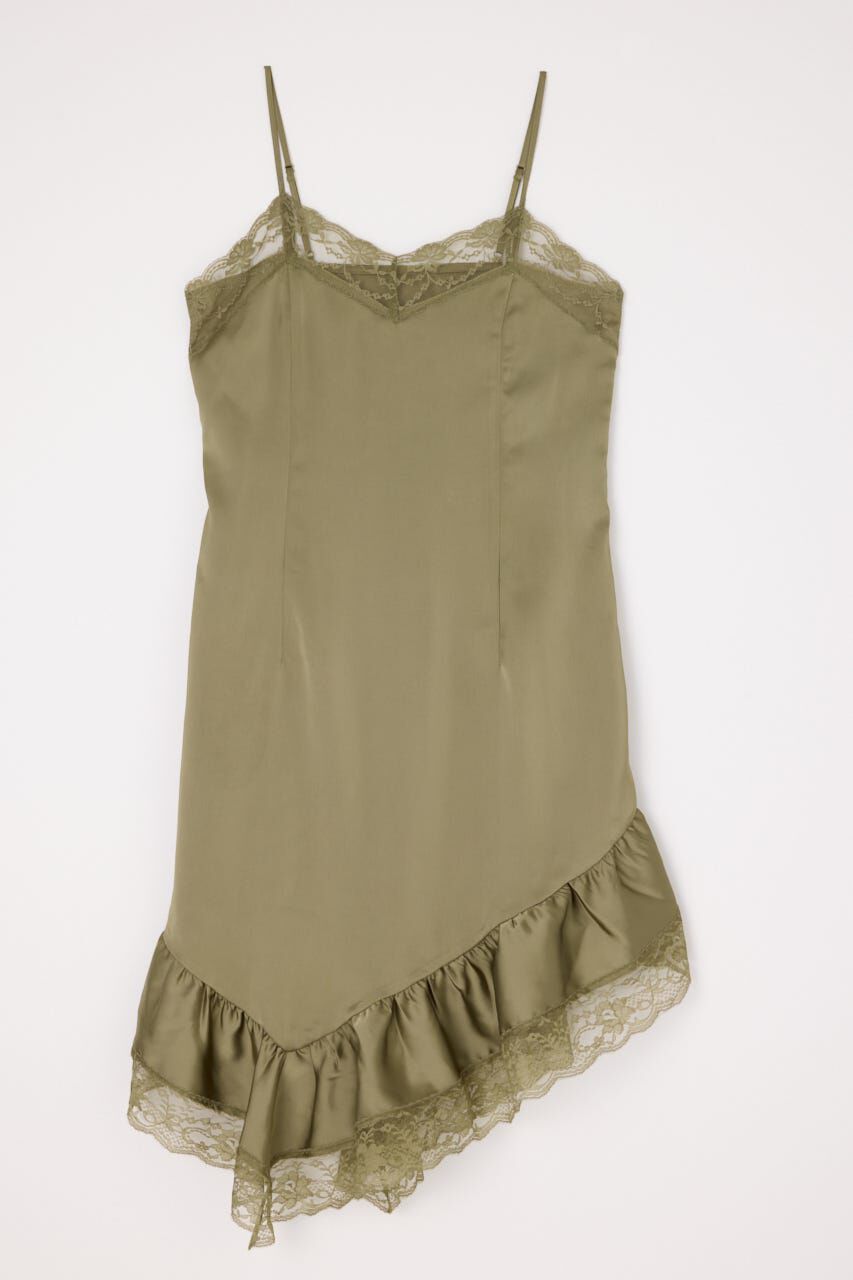 LAGUA GEM「SATIN LACE CAMI ワンピース」|ワンピース|