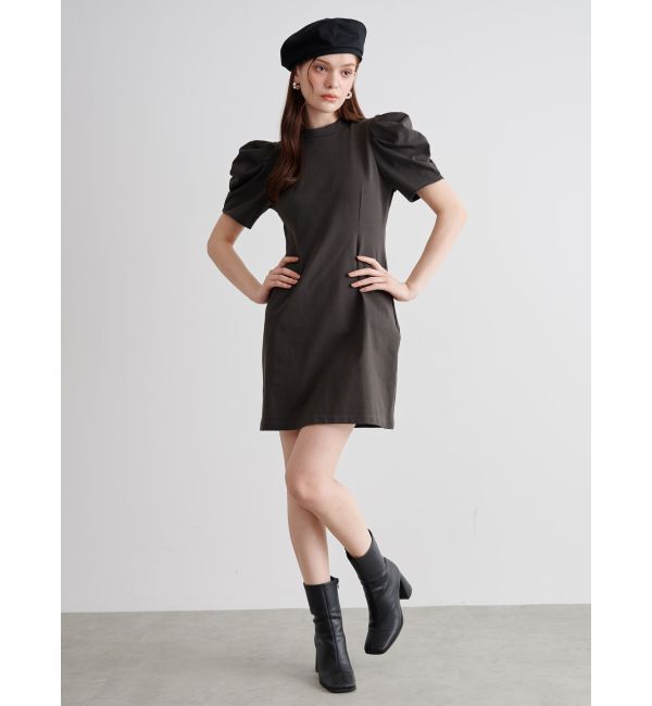 CALNAMUR「TULLE SKIRT SET MINI OP/チュールスカートセットミニワンピース」|ワンピース|