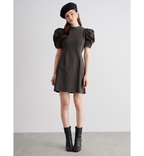CALNAMUR「TULLE SKIRT SET MINI OP/チュールスカートセットミニワンピース」|ワンピース|