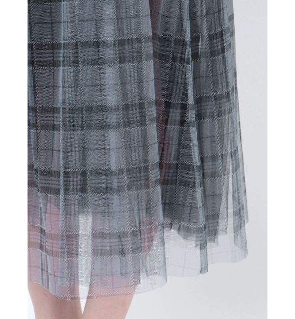 CALNAMUR「TULLE SKIRT SET MINI OP/チュールスカートセットミニワンピース」|ワンピース|