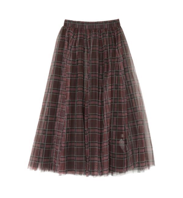 CALNAMUR「TULLE SKIRT SET MINI OP/チュールスカートセットミニワンピース」|ワンピース|