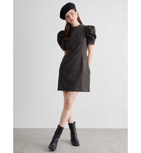 CALNAMUR「TULLE SKIRT SET MINI OP/チュールスカートセットミニワンピース」|ワンピース|