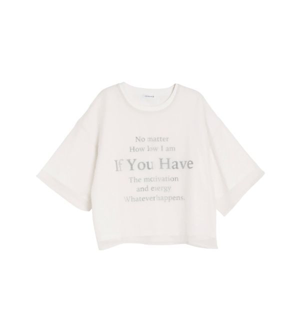 CALNAMUR「SHEER PLEATED LAYERED TEE/シアープレーテッドレイヤードTシャツ」|Tシャツ・カットソー|ホワイト