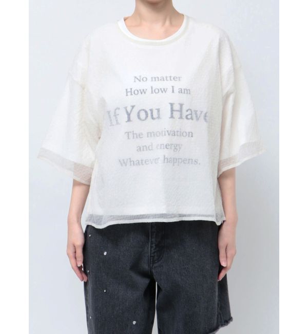 CALNAMUR「SHEER PLEATED LAYERED TEE/シアープレーテッドレイヤードTシャツ」|Tシャツ・カットソー|