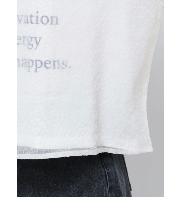 CALNAMUR「SHEER PLEATED LAYERED TEE/シアープレーテッドレイヤードTシャツ」|Tシャツ・カットソー|