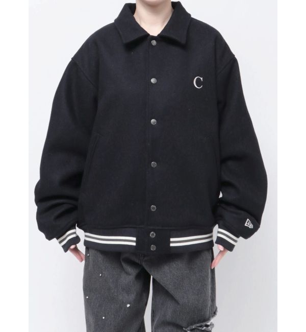 CALNAMUR「＜CALNAMUR&times;NEW ERA＞MELTON VARSITY CALNAMUR」|ブルゾン・スタジャン|