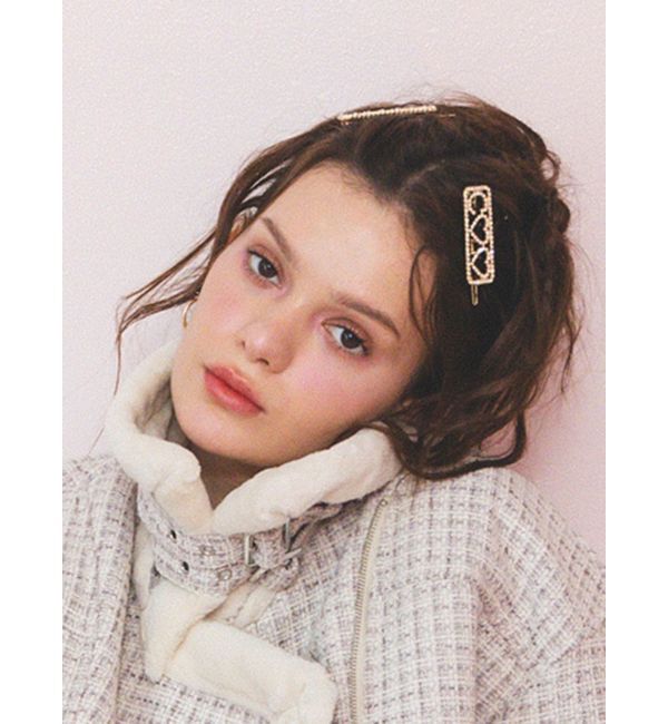 CALNAMUR「HEART BIJOU HAIR PIN/ハートビジューヘアピン」|その他|