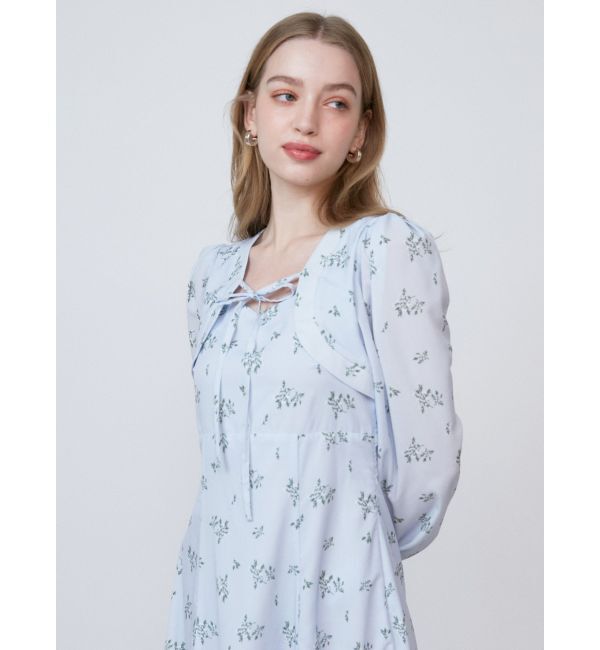 CALNAMUR「FLOWER PRINT FLARE OP/フラワープリントフレアワンピース」|ワンピース|