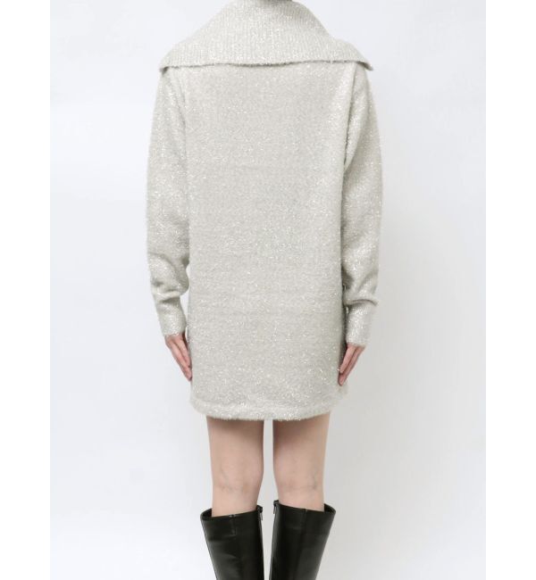 CALNAMUR「TWINKLE SHAGGY KNIT MINI OP/トゥインクルシャギーニットワンピース」|ワンピース|