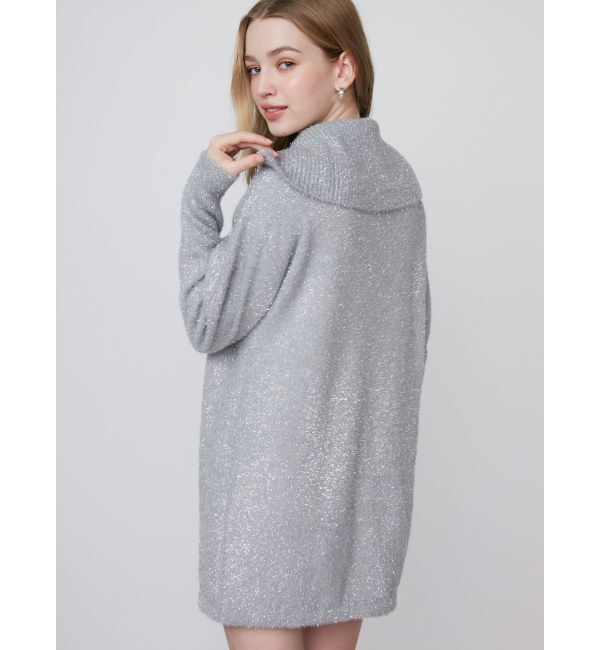 CALNAMUR「TWINKLE SHAGGY KNIT MINI OP/トゥインクルシャギーニットワンピース」|ワンピース|